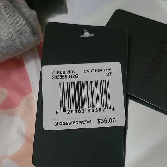 NWT 2T Hurley Gray Toddler Tee And Short Set - Picture 3 of 5